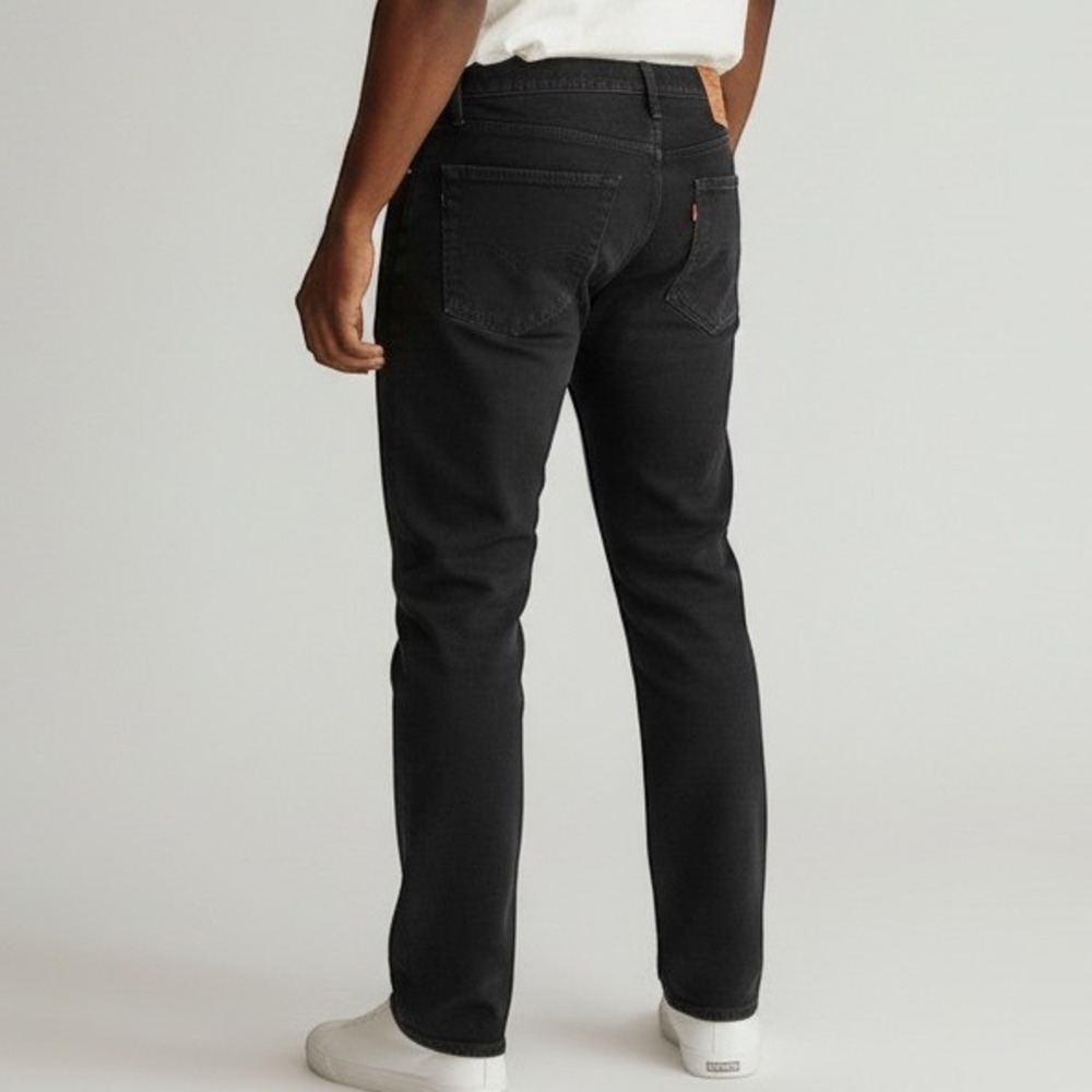 Levi's 501 Original Fit Jeans Mens 40x32 Black Button Fly Straight Leg Denim